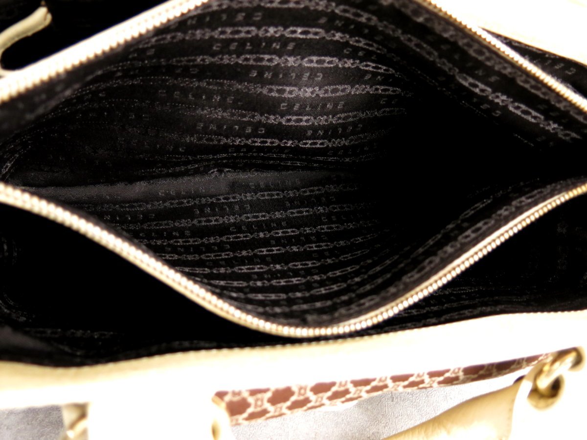 超美品○CELINE セリーヌ○ブギーバッグ○マカダム総柄○キャンバス