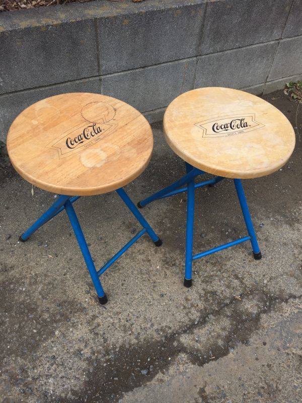 コカコーラ　ヴィンテージ ノベルティ品テーブル&チェアー折り畳み　中古　良好 コカコーラ ヴィンテージ ノベルティ品テーブル&チェアー折り畳み 良好
