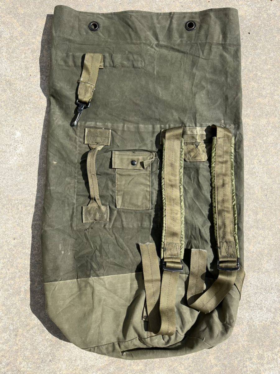 70年代中期頃 ビンテージ ダッフルバッグ ステンシルvintage 米軍放