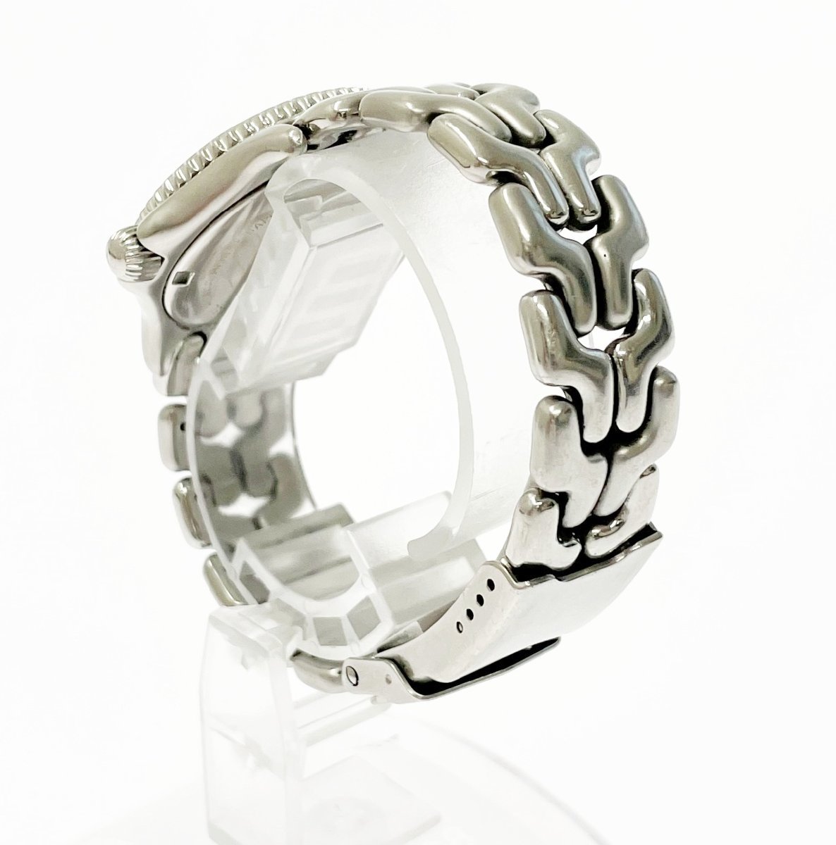 【1円スタート】TAG HEUER タグホイヤー S99.013K セル プロフェッショナル SS ホワイト文字盤 クオーツ メンズ腕時計 152487