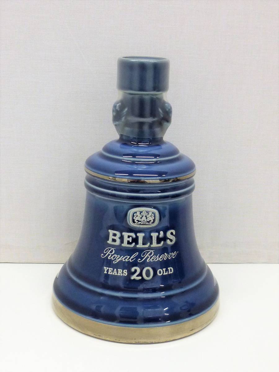 古酒 BELL’S ベルズ ベル Royal Reserve ロイヤル リザーブ 20年 スコッチ ウイスキー 青 陶器 総重量1401g 750ml 43% 未開栓