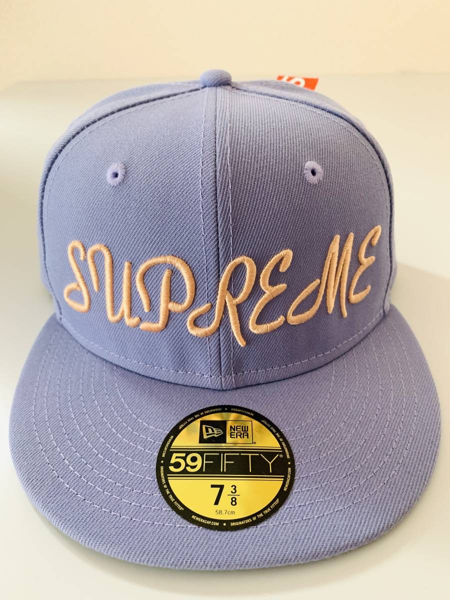 Supreme x New era Script Lavender Supreme New Script 5⁄8 Cuff eBay