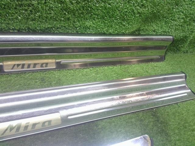 ダイハツ ミラジーノ L700S L710S メッキ スカッフプレート キッキング