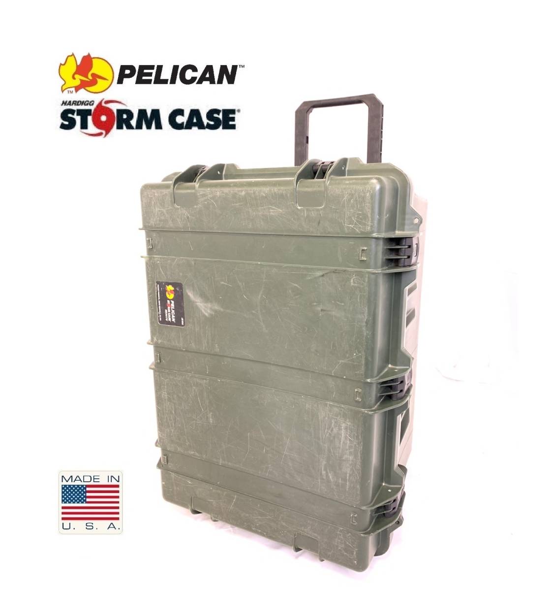 米軍基地放出品　ハードケース ツールボックス スーツケース　キャスター付 ラスト【米軍放出品】ツールボックス ハードケース キャスター付き