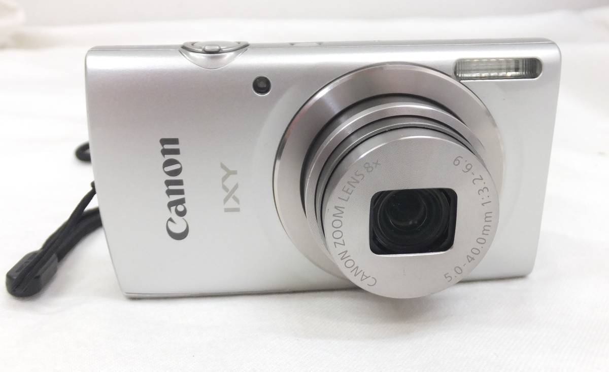 純正充電器付】Canon IXY 180 シルバー コンデジ デジカメ 動作品