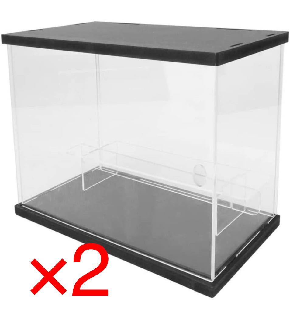コレクション アクリル製ディスプレイケース x2 アクリル製