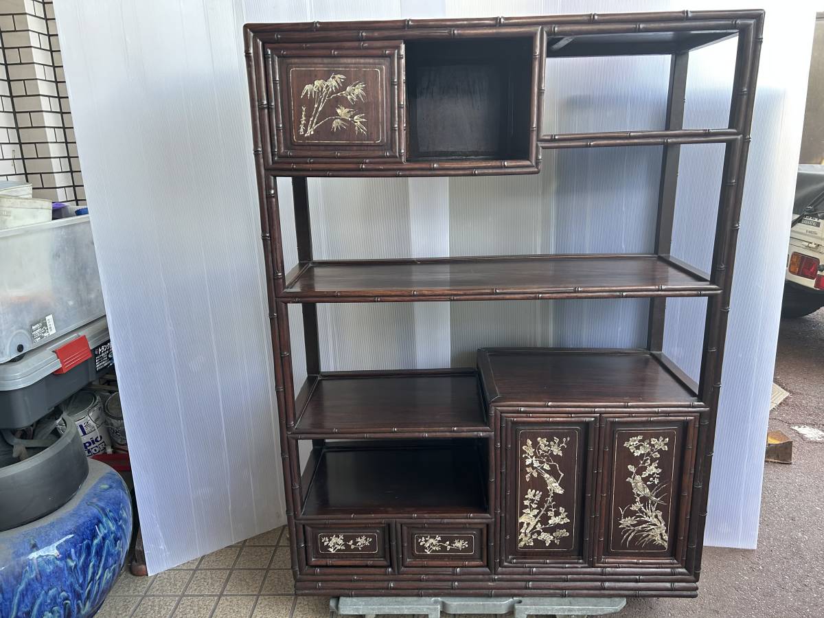 Yahoo!オークション -「螺鈿 棚」の落札相場・落札価格 希少◇中国