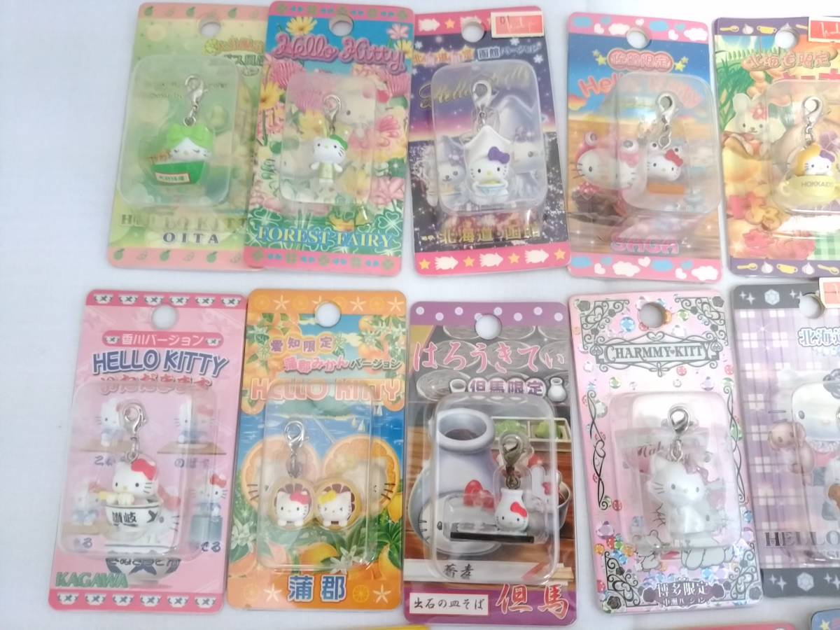 新品】ご当地キティちゃん ファスナーマスコット 62点セット/チャーム 