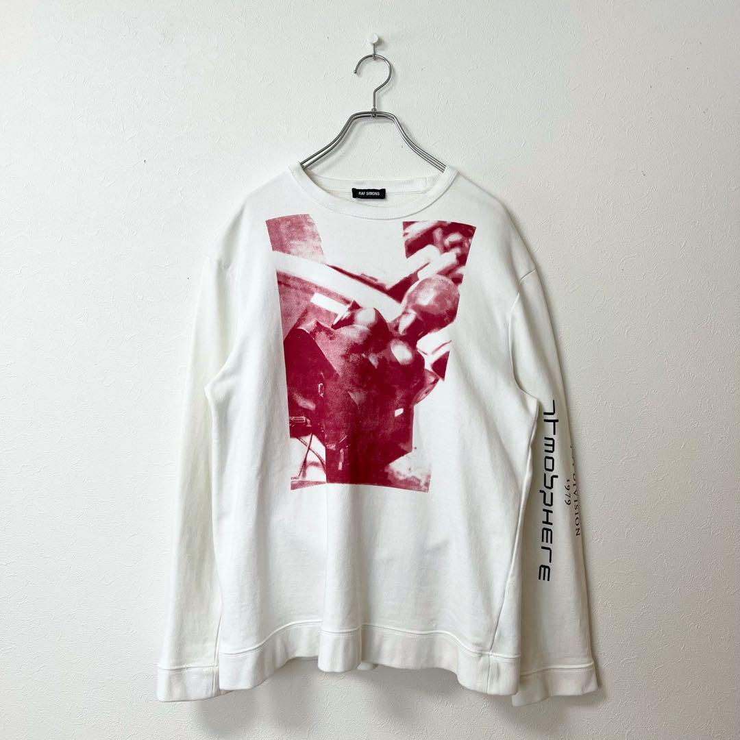 ラフシモンズ　18ss スウェット 18ss RAF SIMONS × JOY DIVISION プリントスウェット