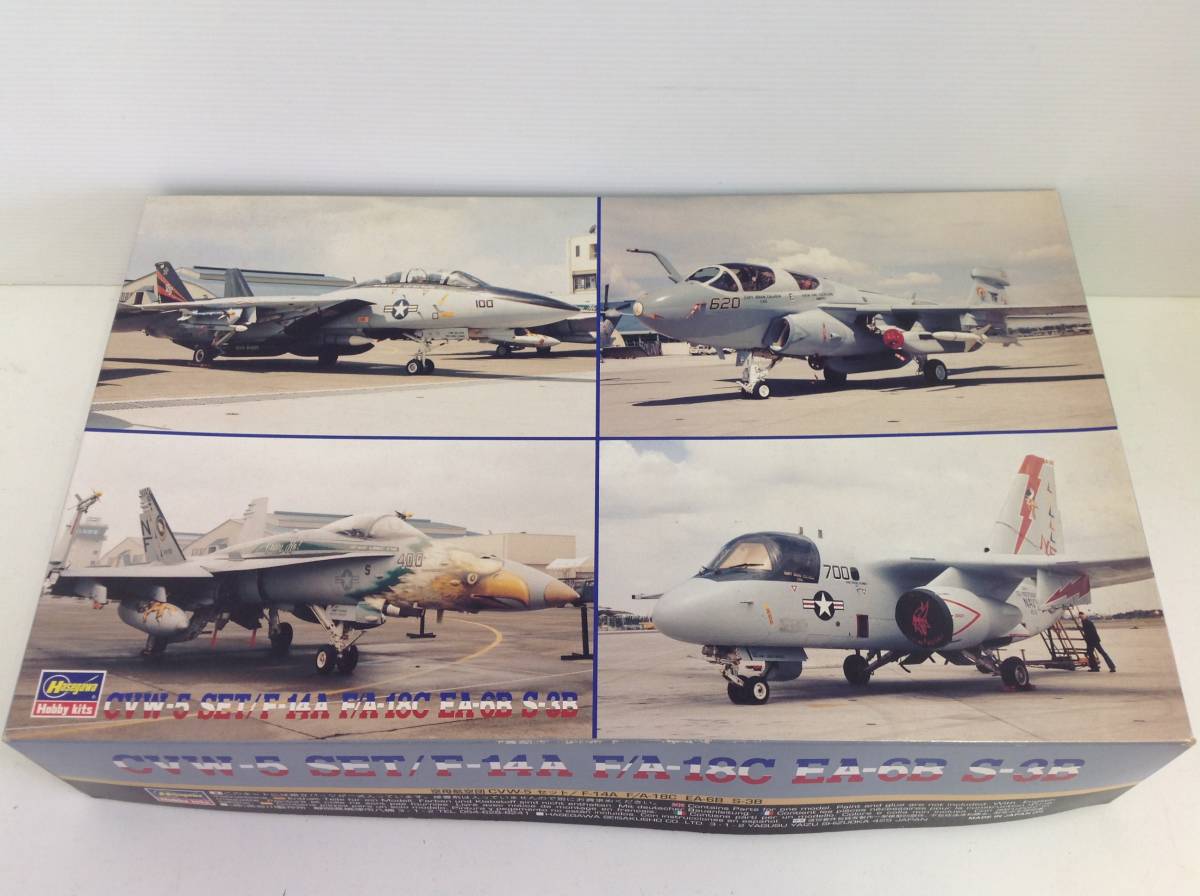 未組立品□プラモデル 空母航空団CVW-5 セット/F-14A F/A-18C EA-6B S
