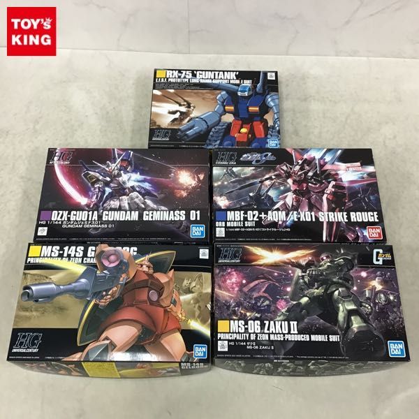 1円〜 HGUC 1/144 ガンタンク ザクII シャア専用ゲルググ HG ストライクルージュ 他