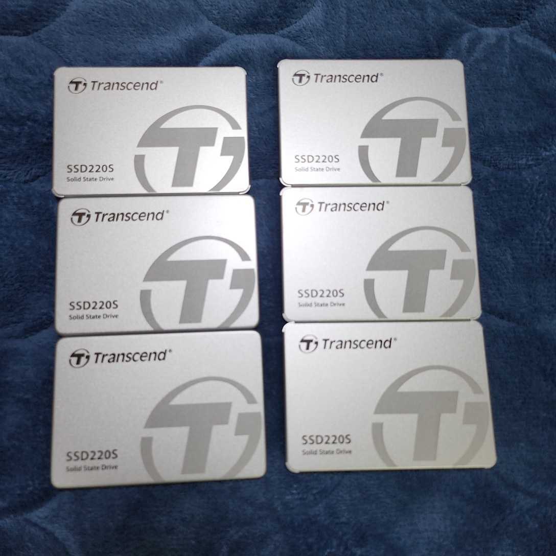 合計6個 中古動作品 Transcend SSD 480GB 内蔵2.5インチ SATA3 7mm TS480GSSD220S