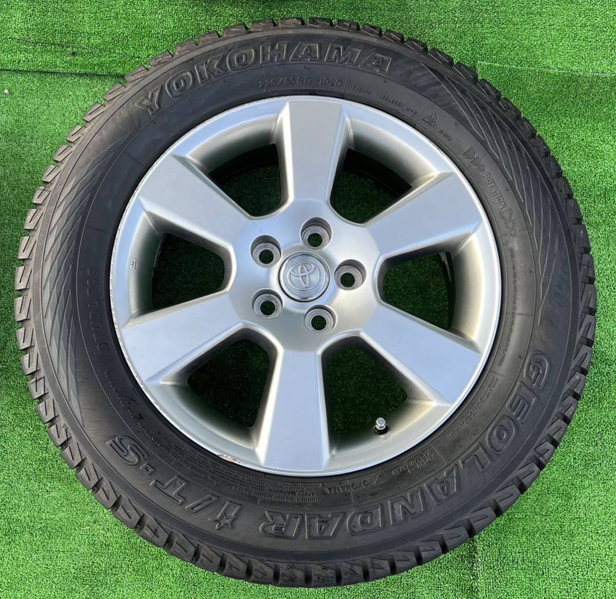 トヨタ 30系 ハリアー 純正 17インチ アルミホイール★YOKOHAMA 225/65R17 4本セット★RAV4 ヴァンガード等にも_4