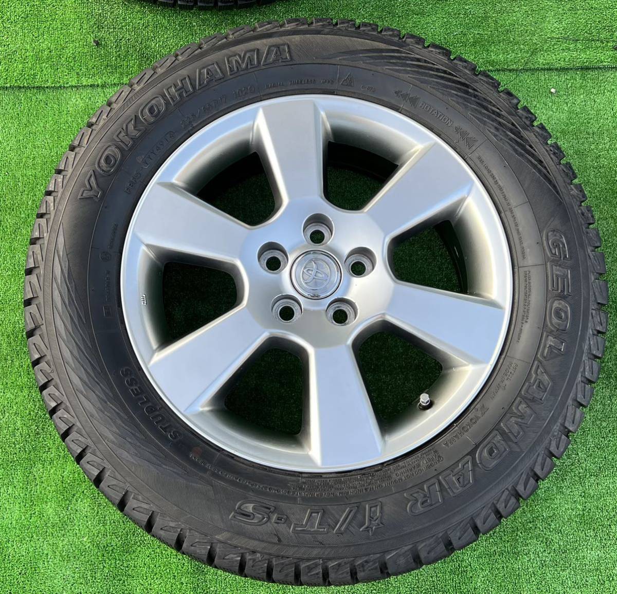 トヨタ 30系 ハリアー 純正 17インチ アルミホイール★YOKOHAMA 225/65R17 4本セット★RAV4 ヴァンガード等にも_5
