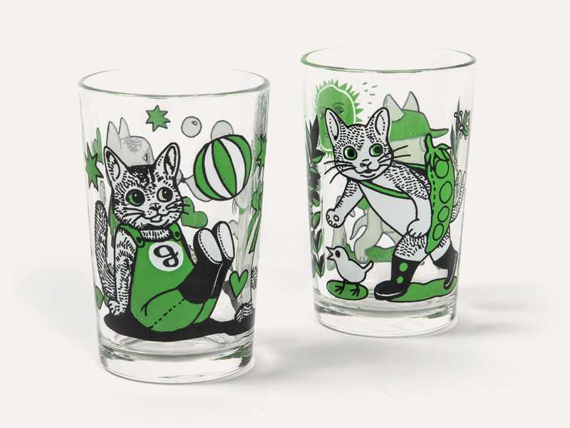 新品◇ヒグチユウコ展 CIRCUS FINAL END 新作グラス 2種セット◇個展限定グッズ ボリス ヒグチユウコ 昭和レトロ