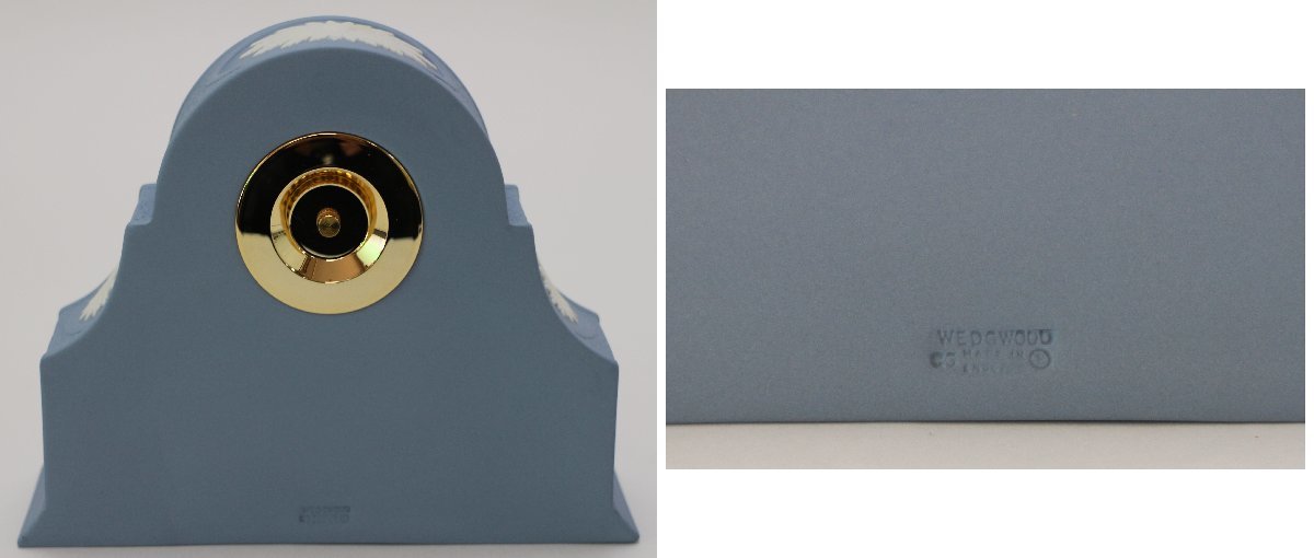 ウエッジウッド　ジャスパー　ウェア　ファイン　ボーン　チャイナクロック未使用品 ウエッジウッドジャスパーウェアファインボーンチャイナクロック未使用品