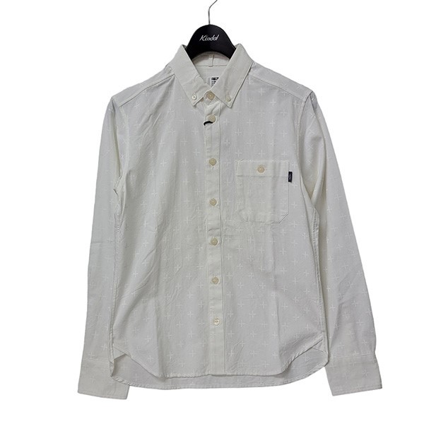 チャレンジャー CHALLENGER L／S CROSS PRINTED CHAMBRAY SHIRT ボタン