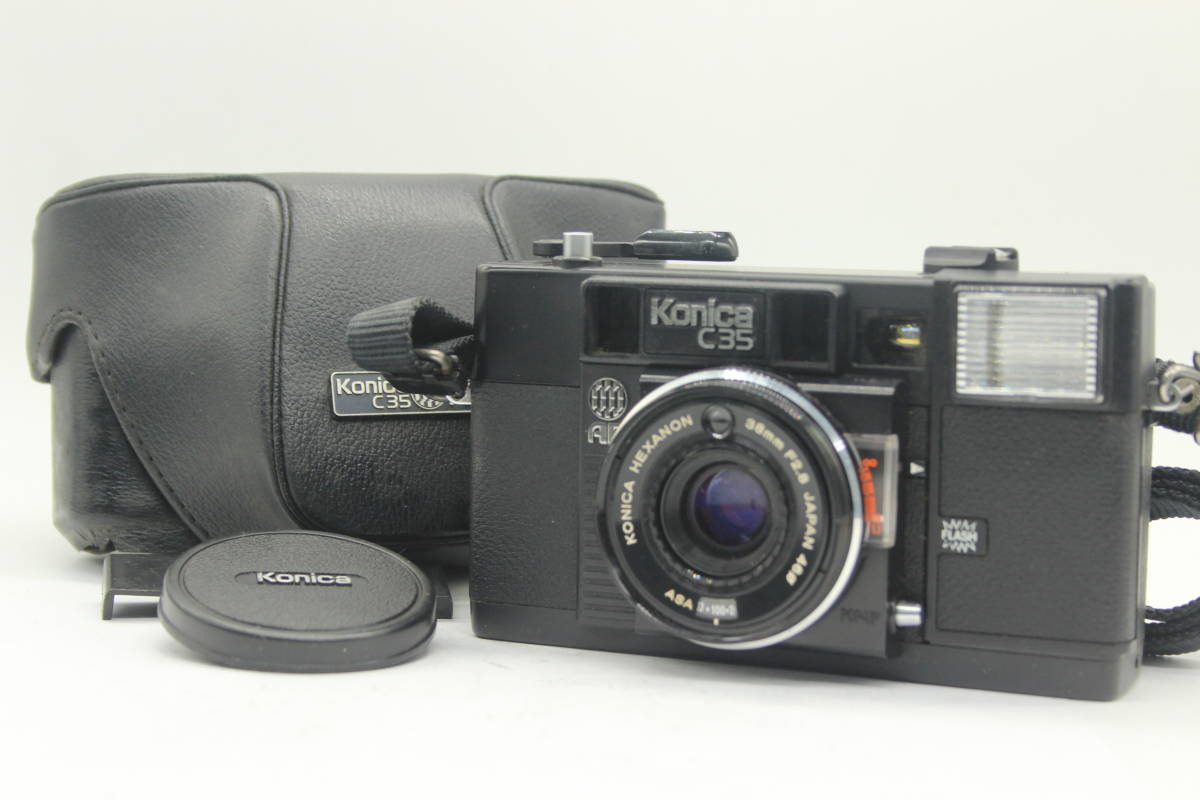 返品保証】 コニカ Konica C35 ブラック AF Hexanon 38mm F2.8 専用