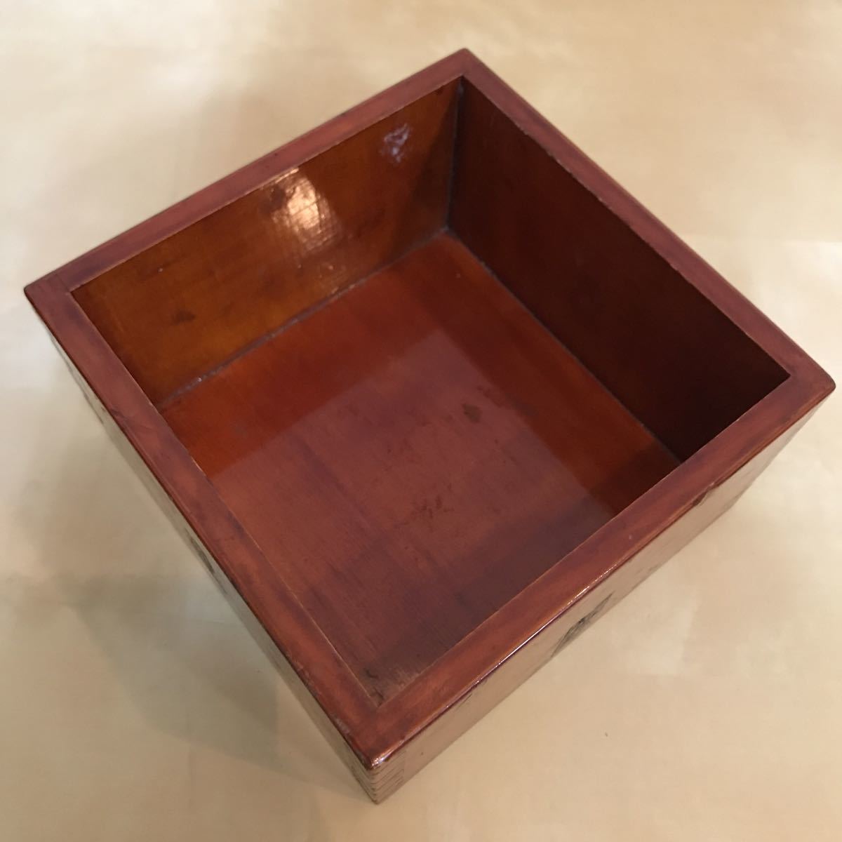 一升枡 古民具 昭和レトロ 木製 古道具 枡 会津新城製(雑貨)｜売買され 