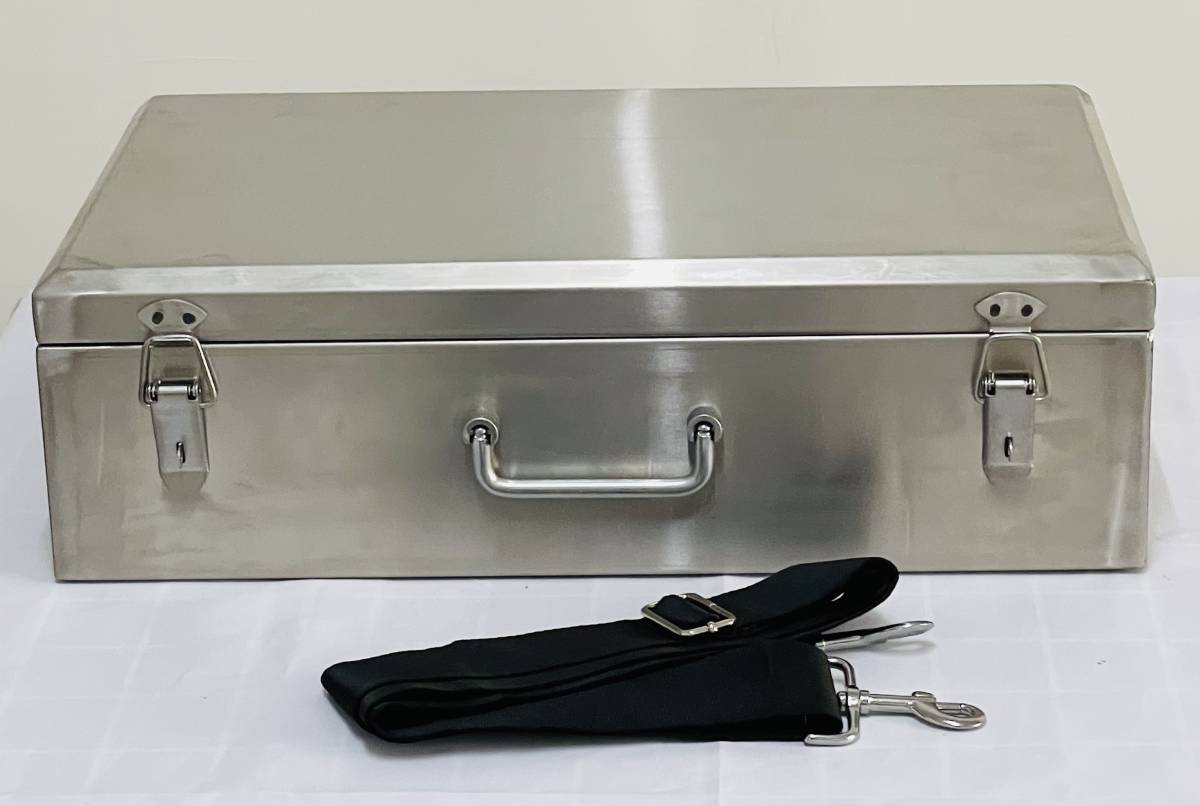 新品未使用 訳あり ステンレス工具箱22L[50×30×15cmA]職人手作り 
