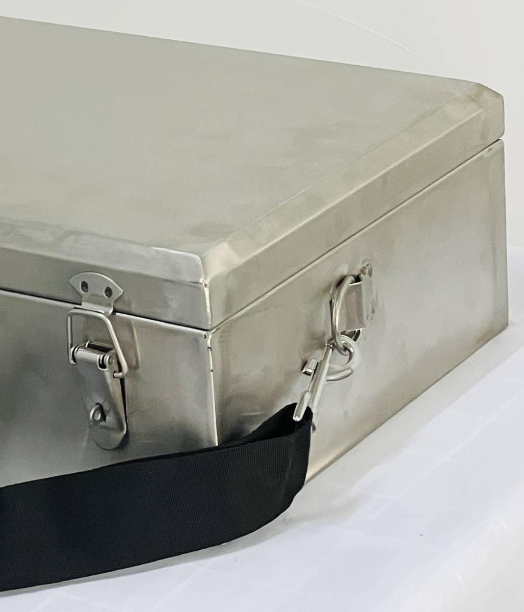 新品未使用 訳あり ステンレス工具箱22L[50×30×15cmA]職人手作り 