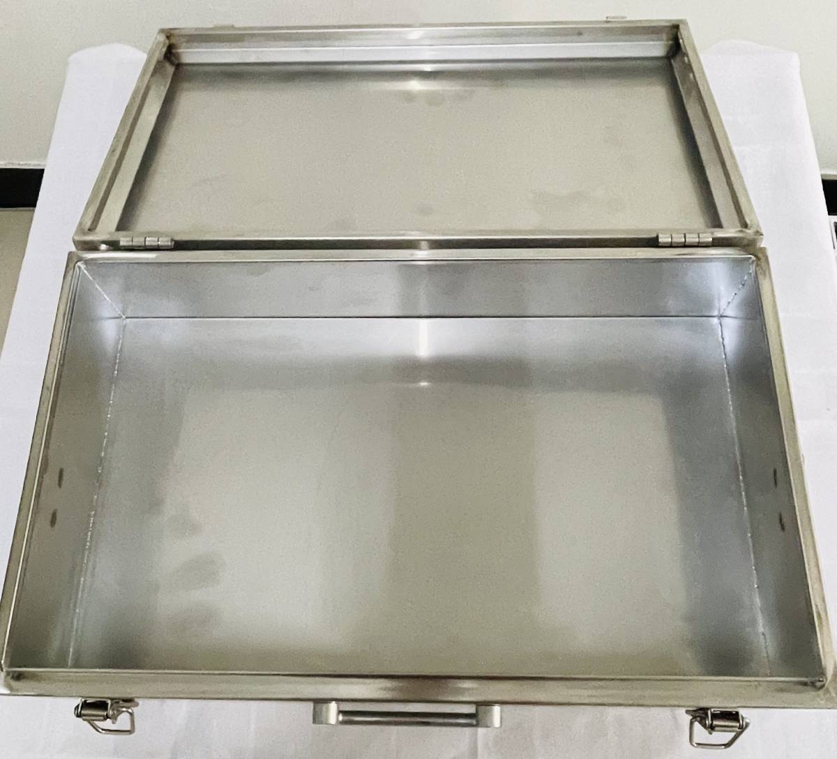 新品未使用 訳あり ステンレス工具箱22L[50×30×15cmA]職人手作り 