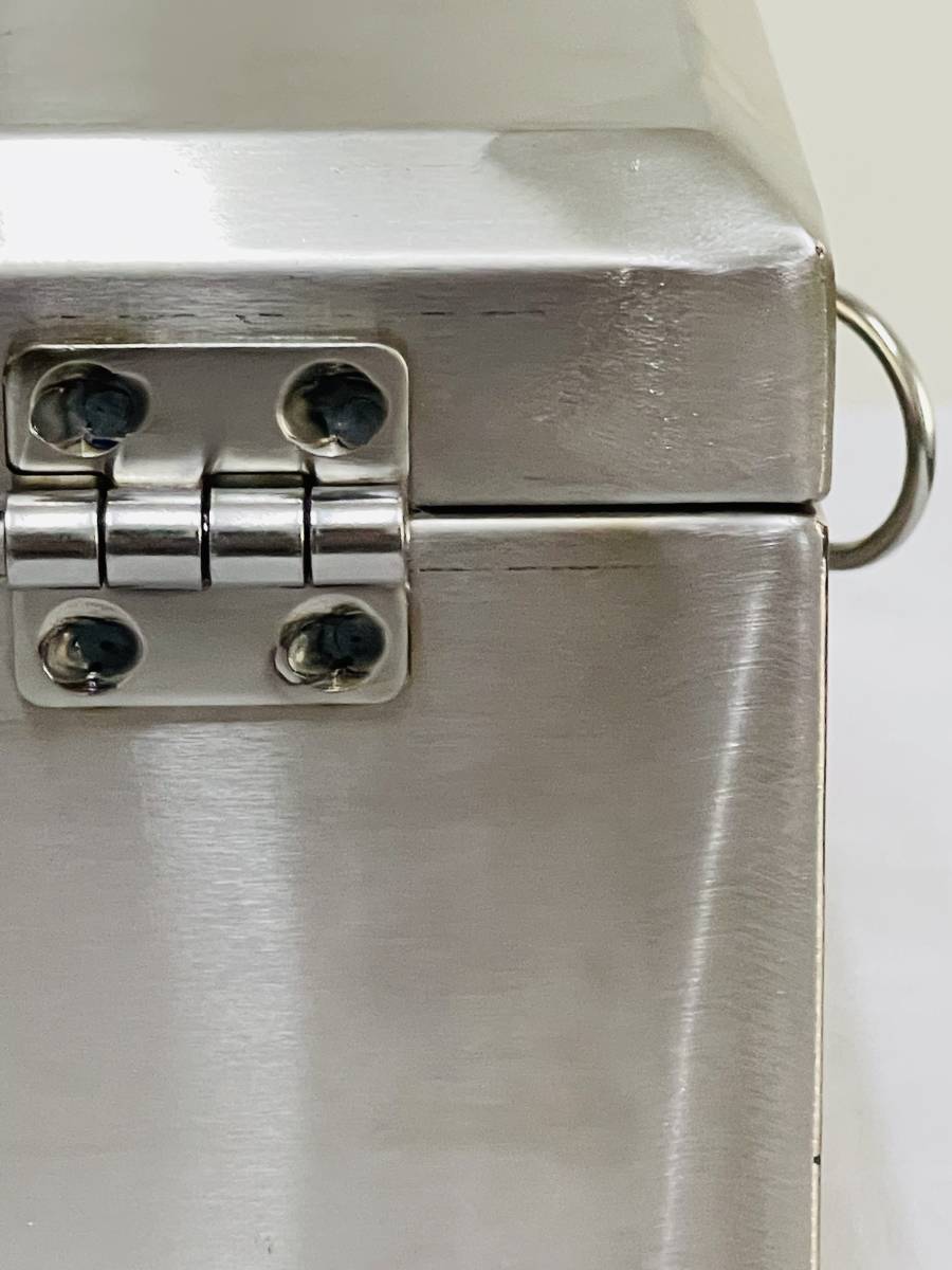 新品未使用 訳あり ステンレス工具箱22L[50×30×15cmA]職人手作り 