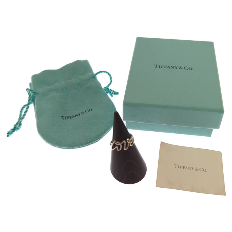 Tiffany & Co. ティファニー パロマ・ピカソ グラフィティ ラブ リング 指輪 シルバー 10号 箱・保存袋付き レディース 595307