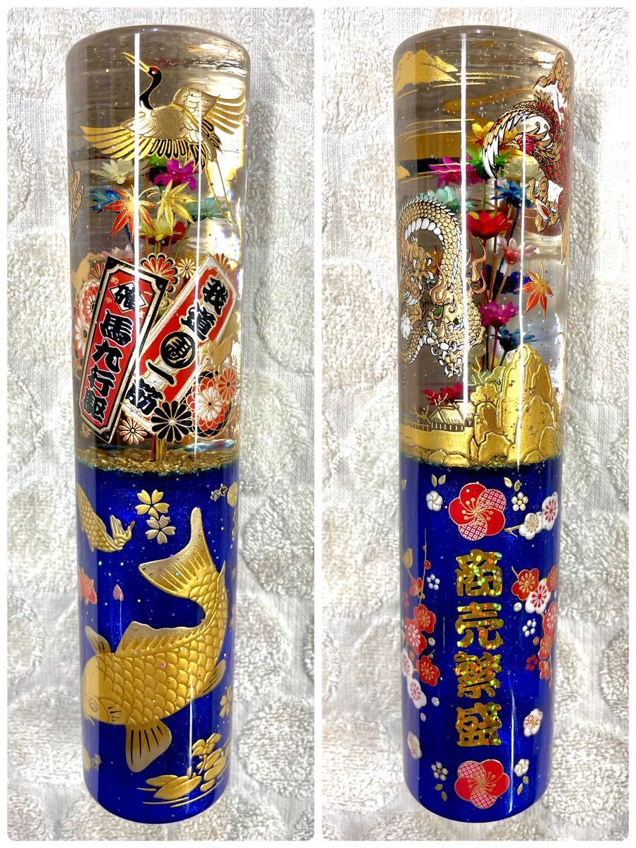 タトゥーガール芸者艶姿ハンドメイド水中花シフトノブ