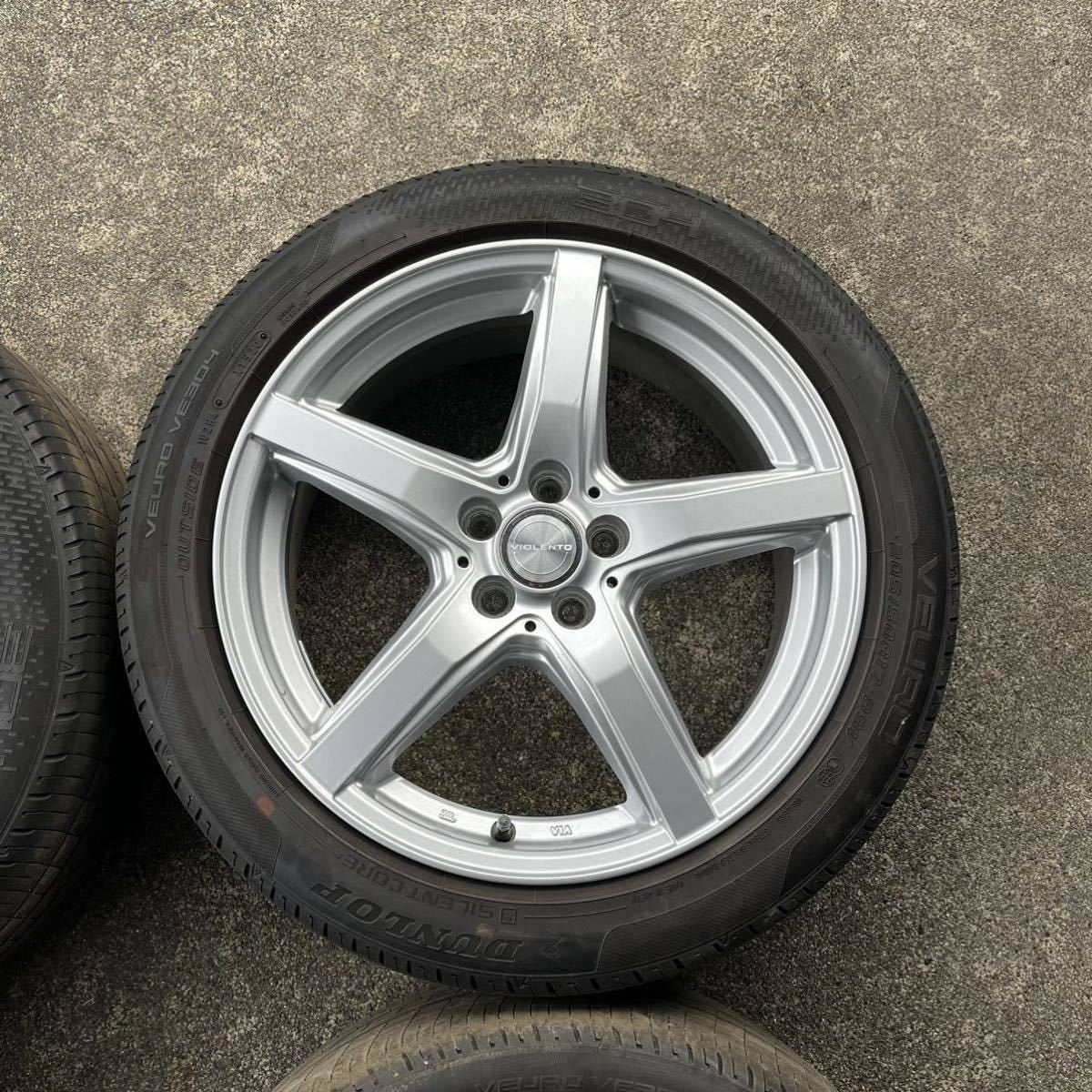 ☆値下げ☆ バリ溝 ダンロップ Violento JS 17インチ 7J+48 PCD 100 5 