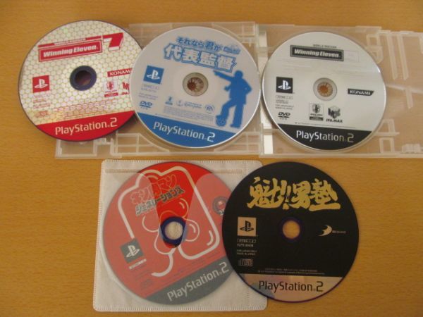 (52366)PS2　キン肉マン　ジェネレーションズ　×　winning eleven　9　魁男塾　他　ソフト　5枚セット　USED_1