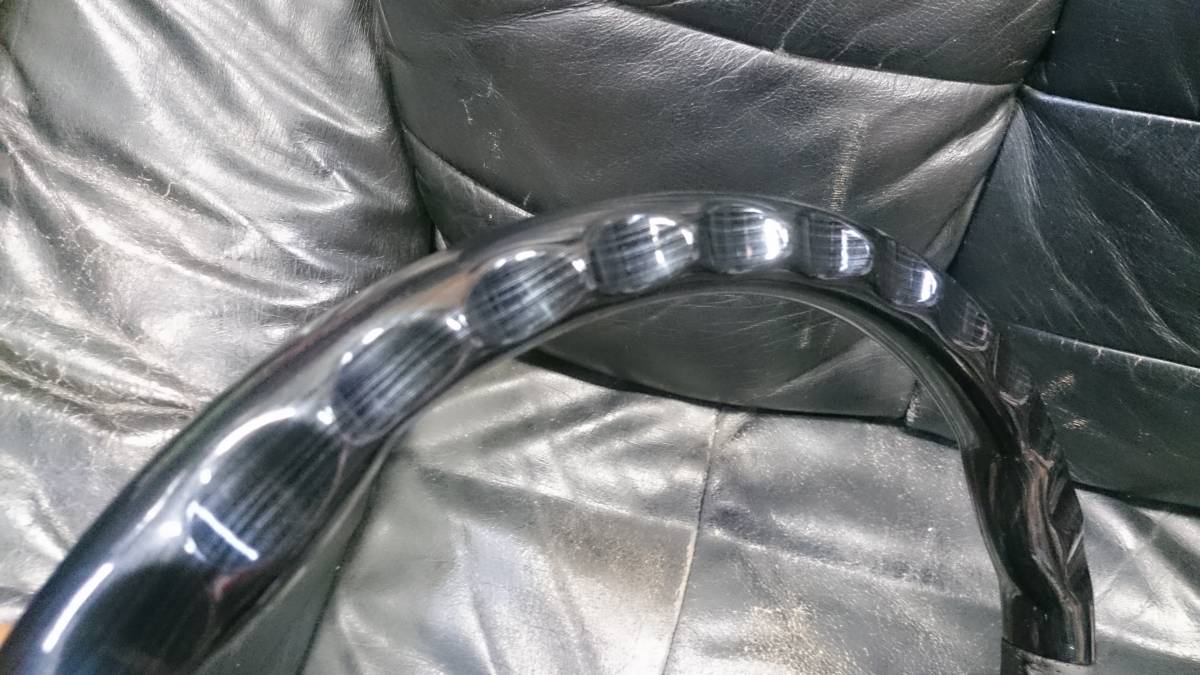 【アウトレット品】200系 ハイエース1型 2型 3型 シルクウッド ガングリップ ブラックレザー ステアリング ハンドル 標準 ワイド S-GL DX 