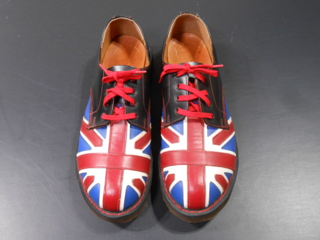 Dr.Martens ドクターマーチン　ホワイト社　英国製　ユニオンジャック ４ホール　UK8　レア　