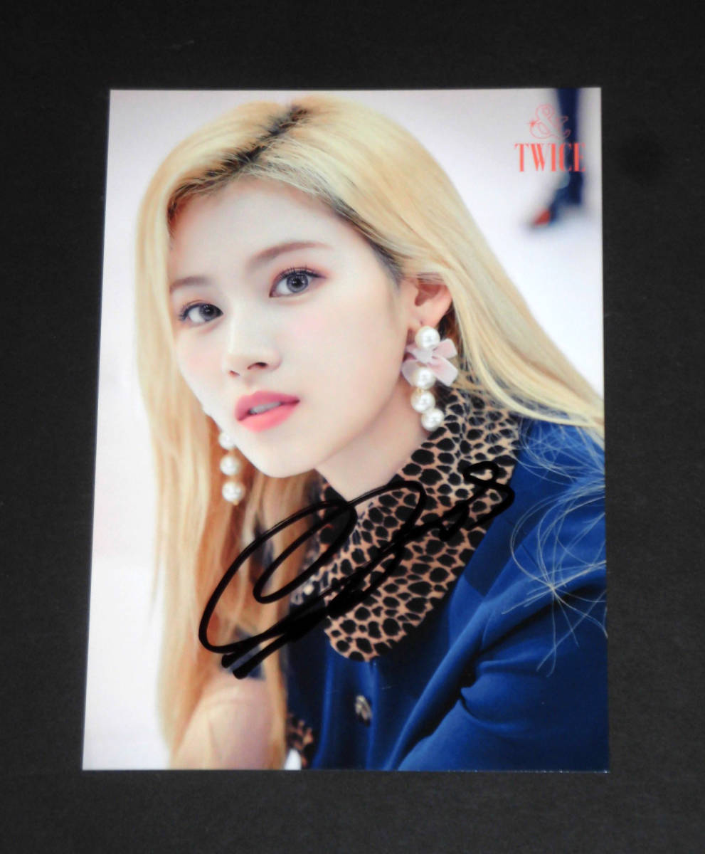 サナ (TWICE)☆直筆サイン入り・日本アルバム「&TWICE」ランダムトレカ  