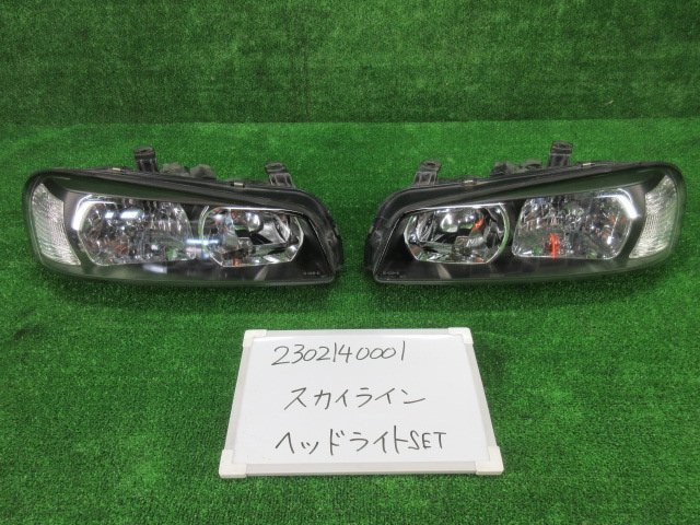 スカイライン GF-HR34 ヘッドライト 左右セット ヘッドランプ GT 205201(ヘッドライト)｜売買されたオークション情報、yahooの商品情報をアーカイブ公開 - オークファン 日産用