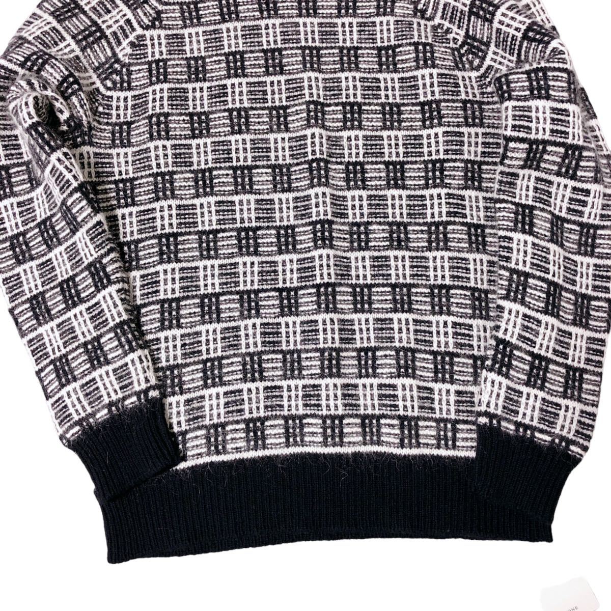 定価5.7万 【新品・タグ付き】ZANONE ザノーネ ウールニットセーター モヘヤ イタリア製 サイズ46 メンズ ザノーネ ZANONE クルーネックニット セーター 46 ブラウン