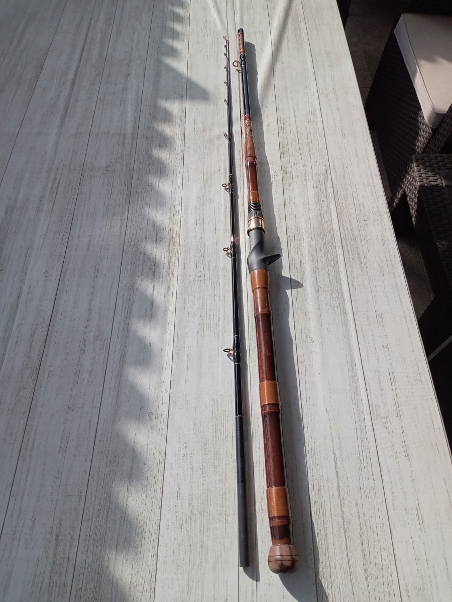 関東作 シャクリ マダイ 竿 鴨居式 黒竹 和竿 リールシャクリ カワハギ フグ カットウ マルイカ などにも 船釣り