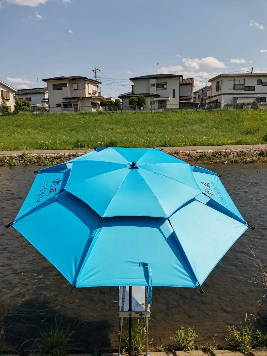 ①新品釣友本舗製へら鮒釣りワイドパラソルSCD120サイズ外側直径240cm