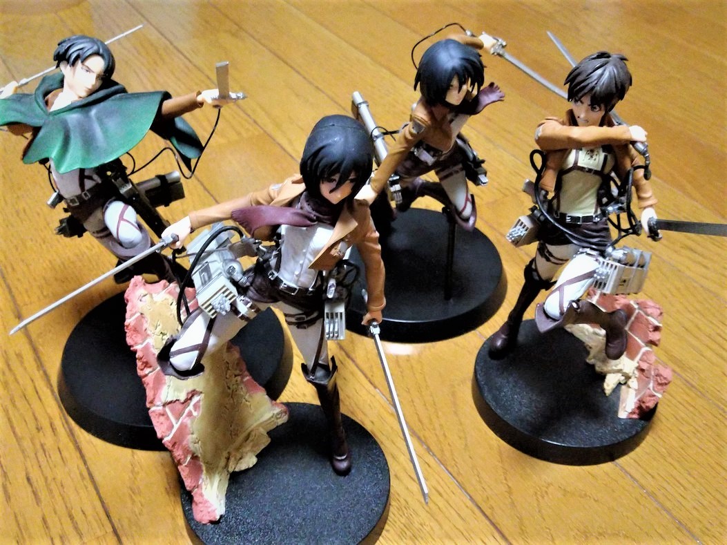 ☆ 進撃の巨人 プレミアム + スペシャル フィギュア 4個セット 