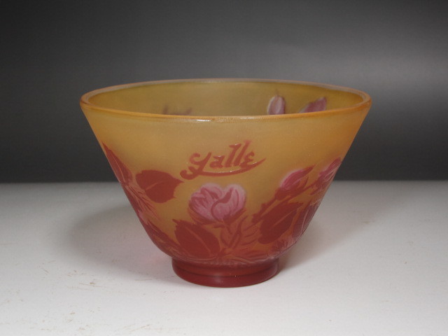 Tip　Galle　エミール・ガレ　茶碗　ルーマニア製★x365 Yahoo!オークション - -「エミールガレ茶碗」(ガラス) 茶碗 現代ガレ展示会 メルカリ