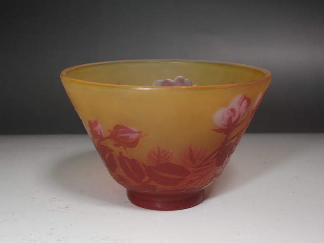 Tip　Galle　エミール・ガレ　茶碗　ルーマニア製★x365 Yahoo!オークション - -「エミールガレ茶碗」(ガラス) 茶碗 現代ガレ展示会 メルカリ