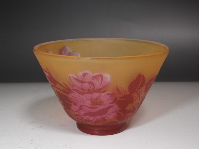 Tip　Galle　エミール・ガレ　茶碗　ルーマニア製★x365 Yahoo!オークション - -「エミールガレ茶碗」(ガラス) 茶碗 現代ガレ展示会 メルカリ