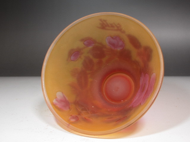 Tip　Galle　エミール・ガレ　茶碗　ルーマニア製★x365 Yahoo!オークション - -「エミールガレ茶碗」(ガラス) 茶碗 現代ガレ展示会 メルカリ