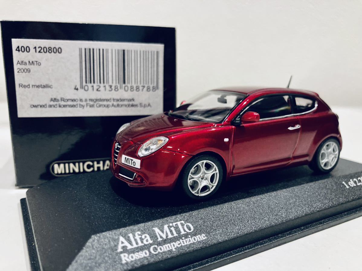 送料無料】1/43 Minichamps アルファロメオ ミト MiTo 2009 Red