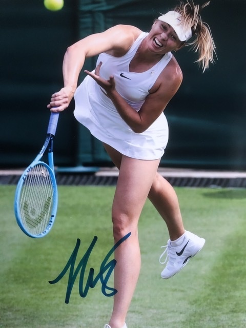 女子テニス　チャンピオン　証明書付き　マリア・シャラポワ　直筆サイン入りフォト Topps Royalty Tennis マリアシャラポワ 直筆サインカード - メルカリ