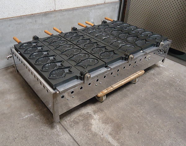 山下専門店 LPガス たい焼き器 6匹×2連 12匹焼ける！