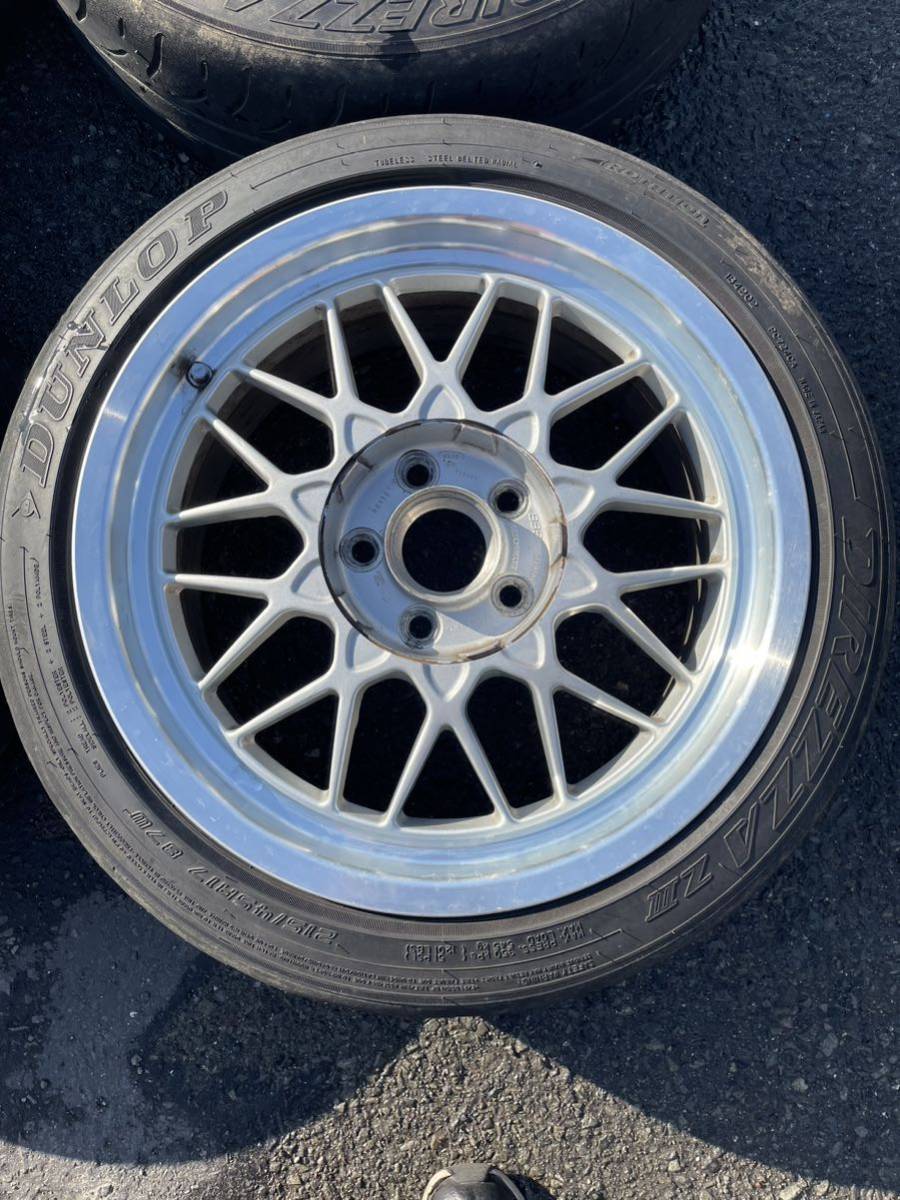 1円スタート美品 BBS 鍛造4本 17インチ RG-2 7j +30 8j +45 5h pcd114 