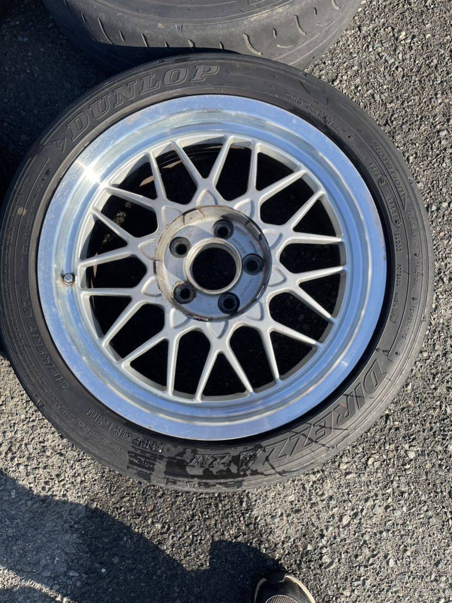 1円スタート美品 BBS 鍛造4本 17インチ RG-2 7j +30 8j +45 5h pcd114 