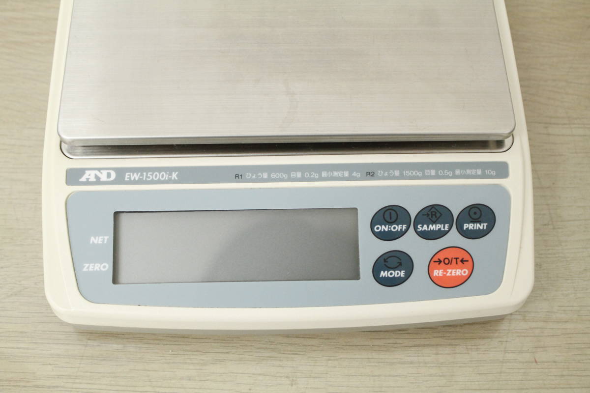 A&D EW-1500K デジタルスケール 流れ込ま