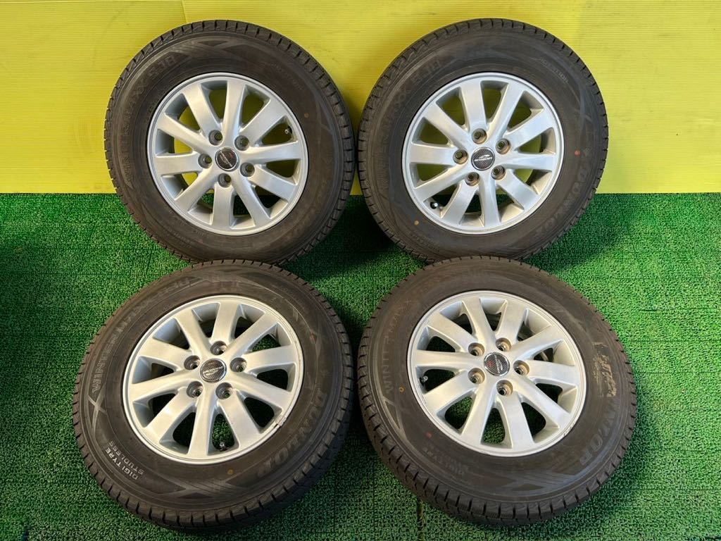 バリ山175/80R15 2018年スダットレス DUNLOP WINTER MAXX タイヤアルミ 